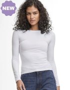 Dames T-shirt LS Build Your Brand Ultra Slim